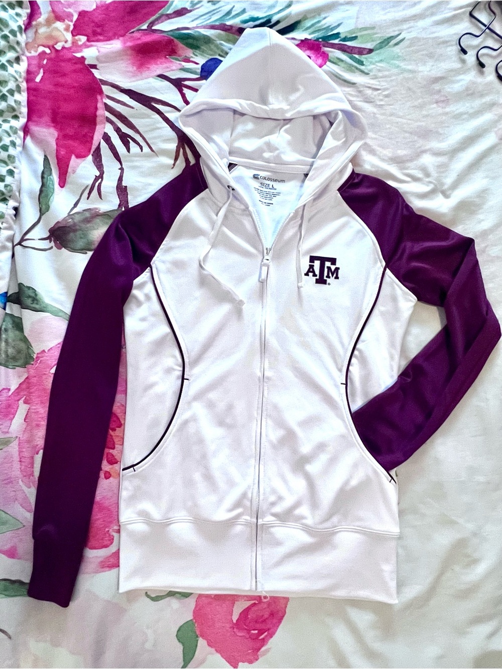 Colosseum Texas A&M Logo Zip Up Hoodie